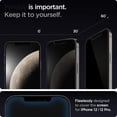 thumbnail image 3 of Protector de pantalla Spigen Glastr EZ FIT Privacy para iPhone 12, paquete de 2, 3 of 8