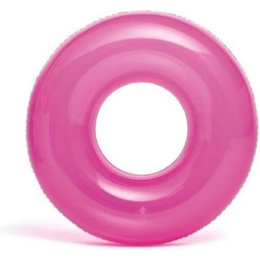 Intex 30" Transparent Pool Float Swim Tube, Assorted Colors, Weight Limit 130 lb Ages 8 