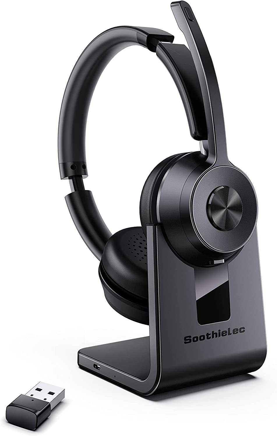 Bluetooth Headset V5.1, Wireless Headset with Noise Canceling