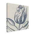 thumbnail image 2 of Trademark Fine Art 'Indigo Floral on Linen IV' Canvas Art by Vision Studio, 2 of 4