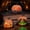 Orange, variant on 3Pcs LED Light Up Pumpkin Set | 3.14 Inch Glowing Halloween Figurines | Resin Mantel Decorations with Expressions | Cute Pumpkin Lights | Indoor Halloween Display