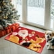 thumbnail image 5 of Seyotauo Winter Merry Christmas Santa Deer Snowflake Kitchen Rugs and Mats Kitchen Floor Mats Seasonal Decor Anti Slip Xmas Tree Cushion Case Bathroom Rug for Indoor Holiday Decoration, 5 of 6
