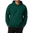 thumbnail image 3 of IYYVV Mens Hoodie Fabric Oversized Hooded Sweatshirt Oversize, Long Tall, Hood , Vintage, Running, Suit for Warm, Fall Winter, Coffee XL, 3 of 8