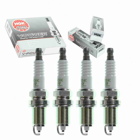 4 pc NGK 4043 V-Power Spark Plugs for 1765254 3167 3237 4412 7526 7561 7926 98079-5414G 985 985BP 985DP2 AGRP52 F8L6-18-110 FR4LE FR9HC FR9LCX KJ14CR-L11 KJ14CR11 XS985 XS985DP Ignition Wire