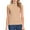 2-1pc,Nude, variant on Women's Mock Turtleneck Tank Tops Sleeveless Stretch Slim Fit Top Base Layer Shirt