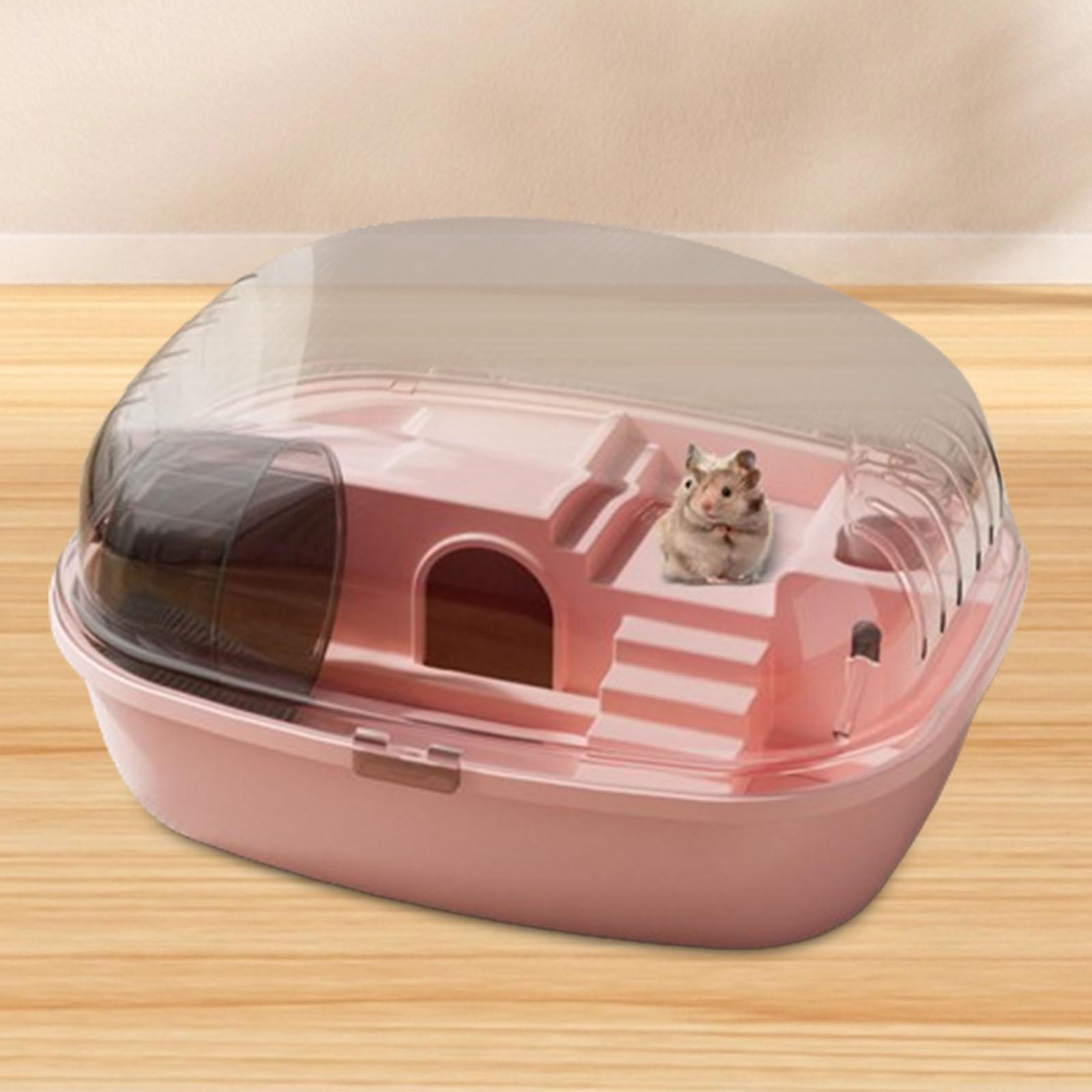 TOOYFUL Large Hamster Cage Rabbit Rats Transparent Hedgehog Portable Hamster
