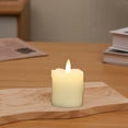 thumbnail image 6 of Flickering Flameless Candles with Remote, Realistic LED Candles with Remote, Battery Operated Candles for Christmas Home Wedding Birthday Decoration, Real Wax Series of 3 Size -5x5x5cm, 6 of 7