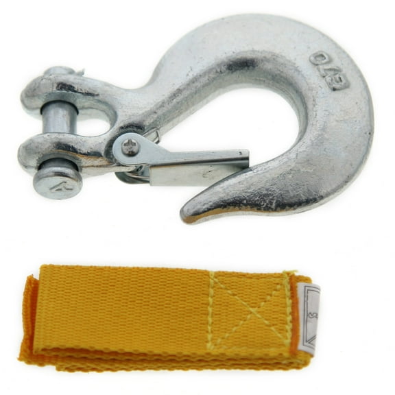 Winch Hook and Nylon Strap Combo ATV UTV SidexSide Winch Cable Race-Driven
