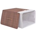 thumbnail image 2 of vidaXL Bamboo Laundry Bin Rectangular Brown, 2 of 5