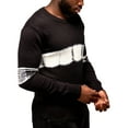 thumbnail image 4 of X RAY JEANS Mens Tie Dye Crewneck Sweater, Black/White, S, 4 of 6