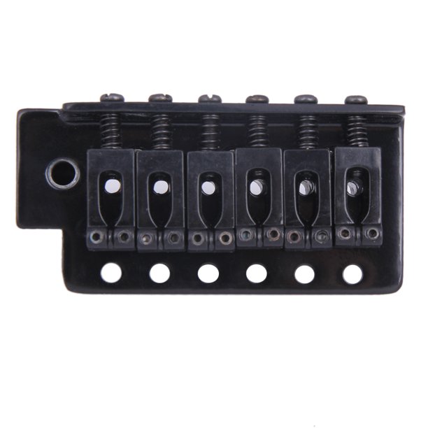 Puente de trémolo para guitarra eléctrica Set Strat Reemplazo estándar Negro