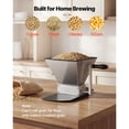 thumbnail image 3 of KFFKFF Manual Grain Mill with Adjustable Barley Crusher, Homebrew Malt Grinder for Wheat Beer Brewing - Features 2 Stainless Steel Rollers, 1.06 Gallon Hopper, and Durable Metal Base Plate, 3 of 9