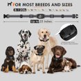 thumbnail image 3 of Dog Bark Collar，Smart Bark Collar for Large Medium Small Dogs, Rechargeable Waterproof Anti Barking Training Collar with 8 Adjustable Sensitivity,Bark Shock Collar with Beep,Black, 3 of 7