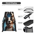 thumbnail image 4 of Yiaed Playful Smile Cute Dog Print School Backpack College Backpack Daypacks for Students High School Spacious and Durable Daypack for Work and Travel-One Size, 4 of 6