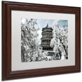 thumbnail image 2 of Trademark Fine Art "White Temple I" Canvas Art by Philippe Hugonnard, White Matte, Wood Frame, 2 of 4