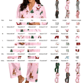thumbnail image 2 of Womens Pajama Sets Button Up Pjs 2 Piece JIANLAI Women's Christmas Printed Notch Collar Pajama Set Button Down Long Sleeve Top and Long Pants Loungewear Outfit Soft Casual Sleepwear, 2 of 3