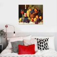 thumbnail image 4 of Creowell Grape Wine Picture Wall Art: Red Wine &amp; Fruit Artwork Painting on Canvas for Wall (20x16 in/16x12 in), 4 of 4