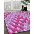 thumbnail image 3 of Ahgly Company Machine Washable Indoor Rectangle Transitional Violet Purple Area Rugs, 5' x 8', 3 of 7