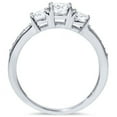 thumbnail image 3 of Pompeii 1Ct Diamond Lab Grown 3-Stone Engagement Ring White Yellow Rose Gold or Platinum, 3 of 6