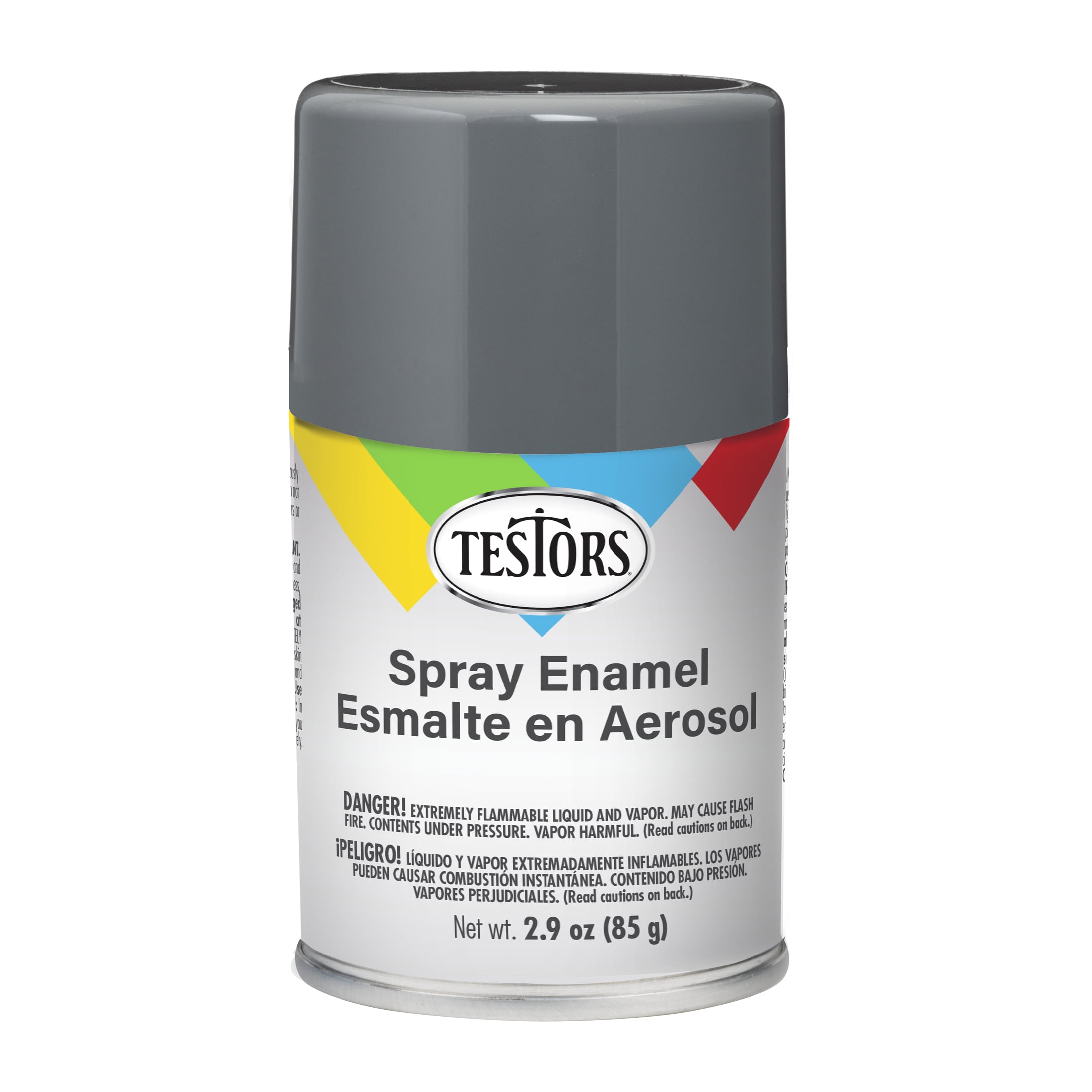 3 Pack, Gray, Rust-Oleum Testors Gloss Enamel Spray Paint- 1238T, 3 oz.