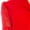 Red, variant on Women's Solid Top with Front Tie Collar and Lace Sleeves