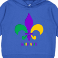 thumbnail image 3 of Inktastic Mardi Gras Fleur De Lis Toddler Hoodie, 3 of 4