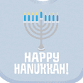 thumbnail image 4 of Inktastic Happy Hanukkah Menorah Boys or Girls Baby Bib, 4 of 4