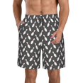 thumbnail image 1 of Balery Bowling Pins Traje de Baño Estilo Hawaiano para Hombre, Shorts de Secado Rápido con Bolsillos-Medium, 1 of 6