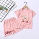 thumbnail image 5 of Kirby-Conjunto de pijama de dibujos animados para niña, ropa de dormir cómoda, camiseta rosa, pantalones cortos de manga corta, 5 of 5