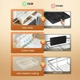 thumbnail image 3 of VFDTBUHN Dish Drying Rack - Expandable Dish Rack  Large Capacity Dish Drainer for Kitchen Counter  Rust-Proof with Utensil Holder  Black, 3 of 6