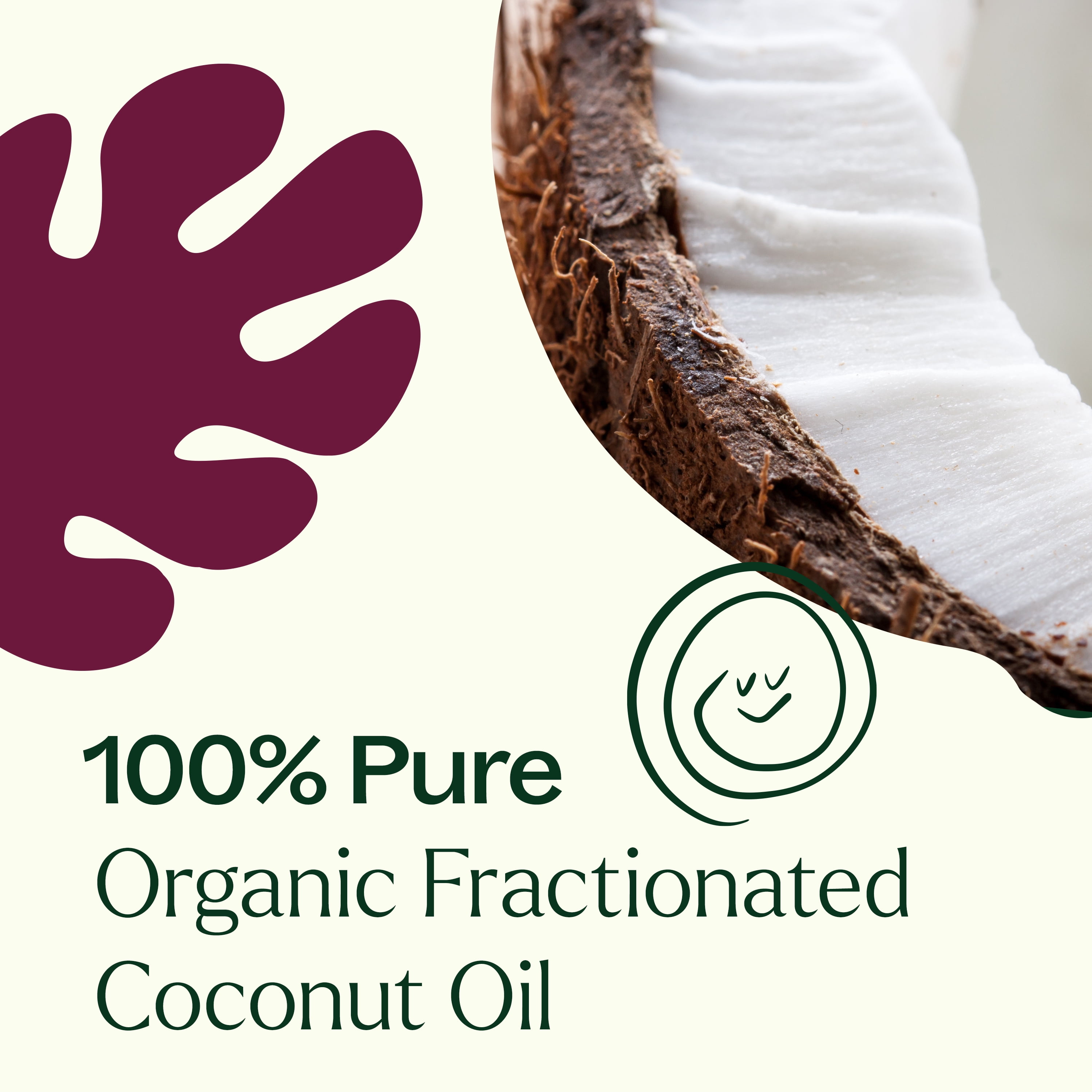 Plant Therapy Organic Fractionated Coconut Oil for Skin, Hair, Body, Natural Moisturizer, Pure & USDA Certified Organic, 16 oz