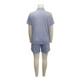 thumbnail image 3 of Pijama Secret Treasures Talla M con Botones Short Azul, 3 of 4
