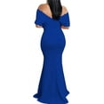 thumbnail image 2 of Womens Sexy Formal Bodycon Fishtail Maxi Dress Elegant Cocktail Party Long Dresses, 2 of 13