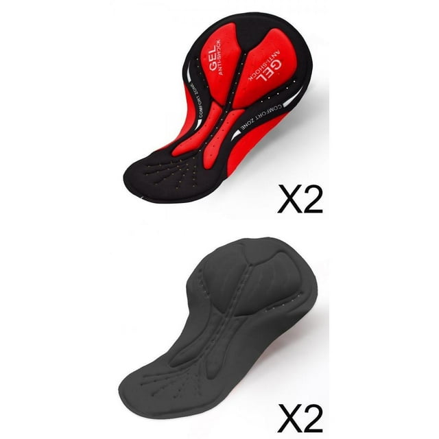 Pantalones Cortos de Ciclismo Premium Sunnimix Almohadilla de Gel Transpirables Negro 4x