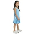 thumbnail image 3 of Girls 4-6x adidas Sleeveless Tennis Dress Color: Blue Size: 4, 3 of 5