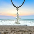 thumbnail image 2 of Hammerhead Shark Necklace- Shark Gifts for Women and Men, Realistic Hammerhead Shark, Gifts for Shark Lovers, Sea Life Jewelry, Realistic Shark Charm, 2 of 11