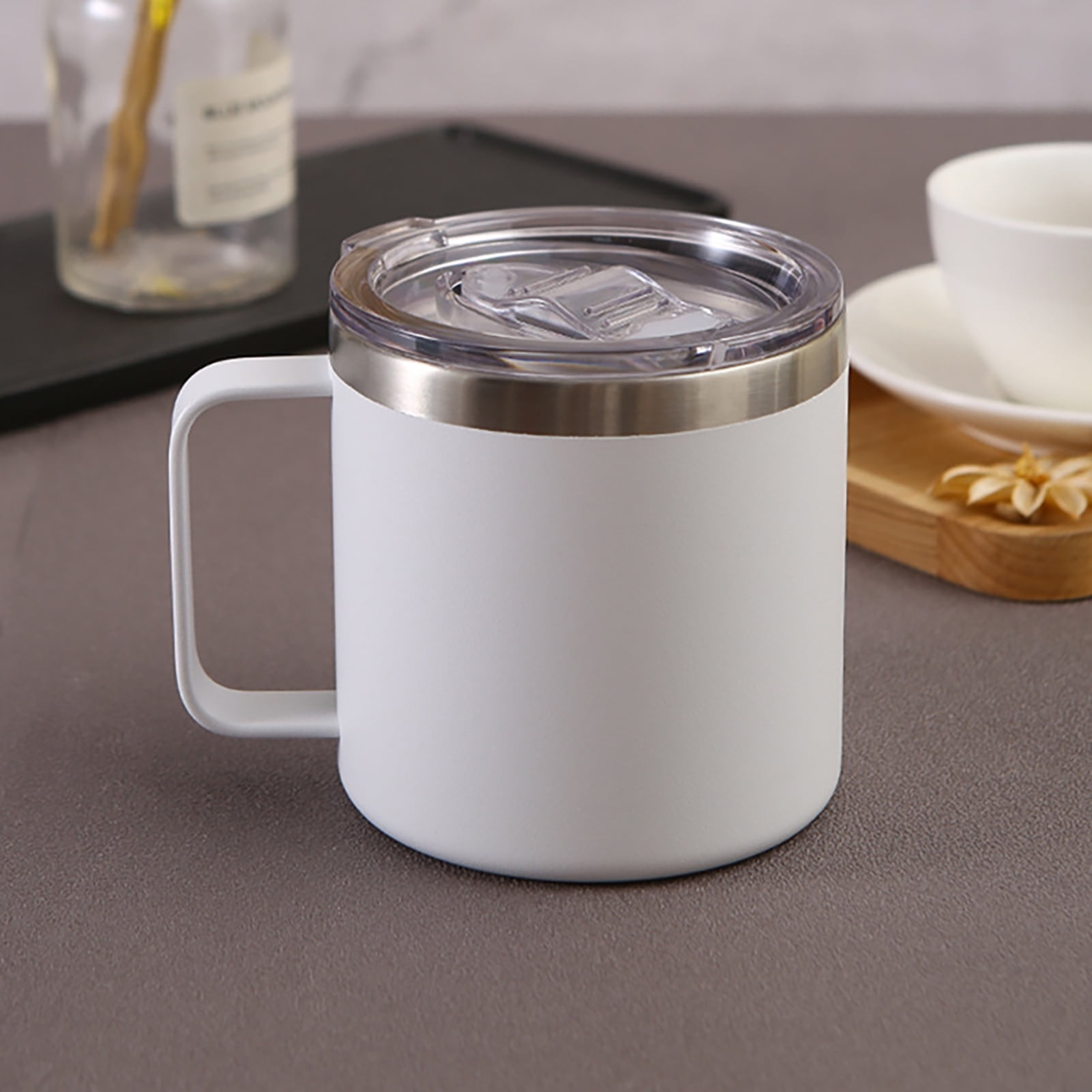 Zukro 24 oz Coffee Tumbler, Leak Proof Stainless Steel Travel Mug with  Screw on Sliding lid and Stra…See more Zukro 24 oz Coffee Tumbler, Leak  Proof