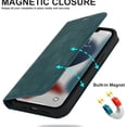 thumbnail image 3 of Dteck Wallet Phone Case for iPhone 14 Plus 6.7 Inch RFID Blocking Credit Card Holder Kickstand Folio Flip Cover with Magnetic Closure, Blue, 3 of 9