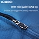 thumbnail image 5 of NBIKE - Maillot de ciclismo para hombre, talla grande, manga corta, secado rápido, con 3 bolsillos traseros, que absorbe la humedad, cremallera completa, camiseta para bicicleta de montaña, 5 of 5