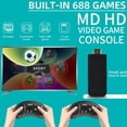 thumbnail image 1 of Consola de videojuegos MD HD TV Reproductor de juegos portátil Más de 688 juegos incorporados, 1 of 8