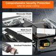 thumbnail image 2 of Table Saw for Jobsite, 8-inch 6.7-Amp Copper Motor, Cutting Speed up to 3576RPM, 24T Blade, Compact Portable Table Saw Kit with Sliding Miter Gauge DIY Woodworking and Furniture Making, 2 of 9