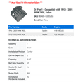 thumbnail image 2 of Oil Pan 1 - Compatible with 1993 - 2001 BMW 740iL Sedan 1994 1995 1996 1997 1998 1999 2000, 2 of 2