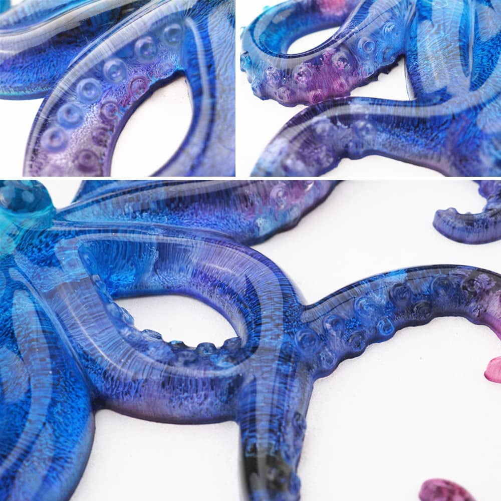 Large Octopus Resin Molds, Silicone Ornament Mold for Epoxy Casting, Animals Display Mould for DIY Resin Crafts, Wall Hanging Home Decor Halloween Christmas Gifts