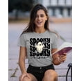 thumbnail image 2 of Spooky Vibes Cute Ghost Halloween Costume Women's T-shirt, 3XL, H. Grey, 2 of 6