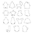 thumbnail image 1 of 25Pcs  Biscuits Stainless Steel DIY Mold Holiday Cookies Embossing Mould Bakery Baking Tool Kitchen Supplies, 1 of 7