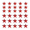thumbnail image 1 of Parches de Plancha en Forma de Estrella Uxcell Parches Bordados 2.9/4.1x2.9/3.9cm Aplicaciones Embellecimientos de Ropa para Reparación de Ropa Decoración de Mochilas Rojo Brillante Paquete de 30, 1 of 6