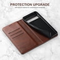thumbnail image 4 of For Google Pixel 8 Pro,Decase Premium PU Leather Folio Stand Folding Magnetic Closure Wallet Case,Minimalist Anti-Scratch Shockproof Phone Cover,Designed for Google Pixel 8 Pro - Brown, 4 of 6