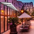 thumbnail image 5 of CAIHONG 39.37 x 31.5 x 9.06" Window Awning Polycarbonate Door Canopy Cover Outdoor Patio Front Door Garden Awning Canopy UV Rain Snow Sunlight Protection One Piece Hollow Sheet (White), 5 of 8
