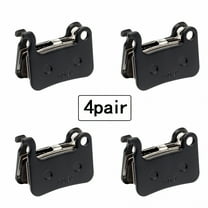 MELIVO 4 Pairs Bike Brake Pads, Resin Semi-Metal Bicycle Disc Brake Pads Replacement for Mountain MTB Ebike