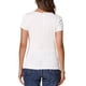 thumbnail image 3 of INSPIRAR CHIC Blusa de Manga Corta con Cuello Redondo y Punto Acanalado para Mujeres S Blanca, 3 of 5